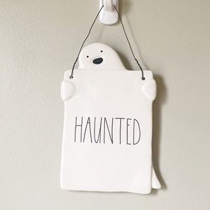 Rae Dunn | Haunted Hanging Ghost Plaque New with Tags